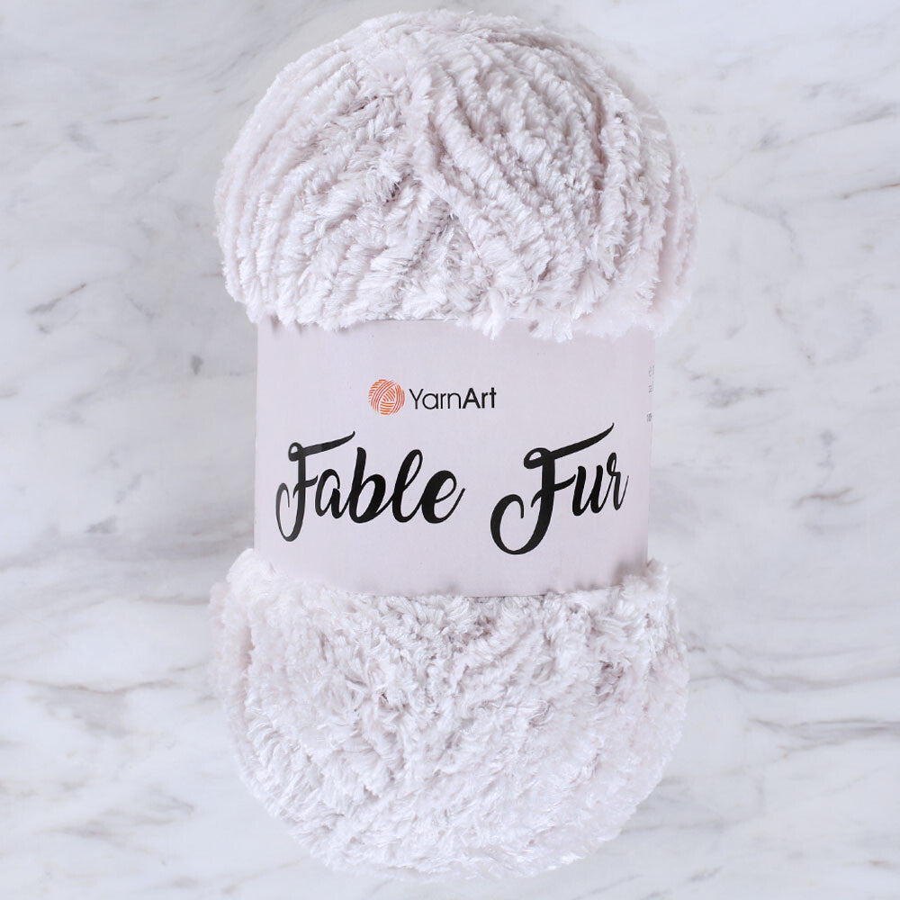 YarnArt Fable Fur Yarn- Coconut - 967