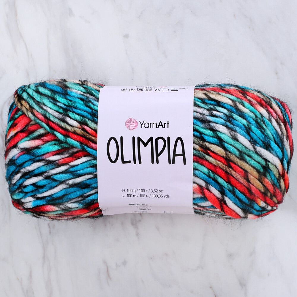 Yarnart Olimpia Knitting Yarn - Variegated- 1413