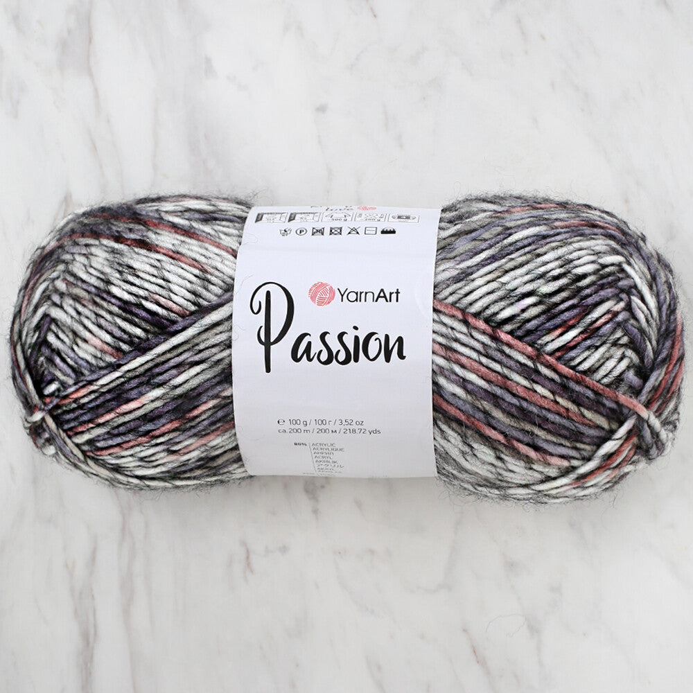 Yarnart Passion Knitting Yarn - Variegated- 1240