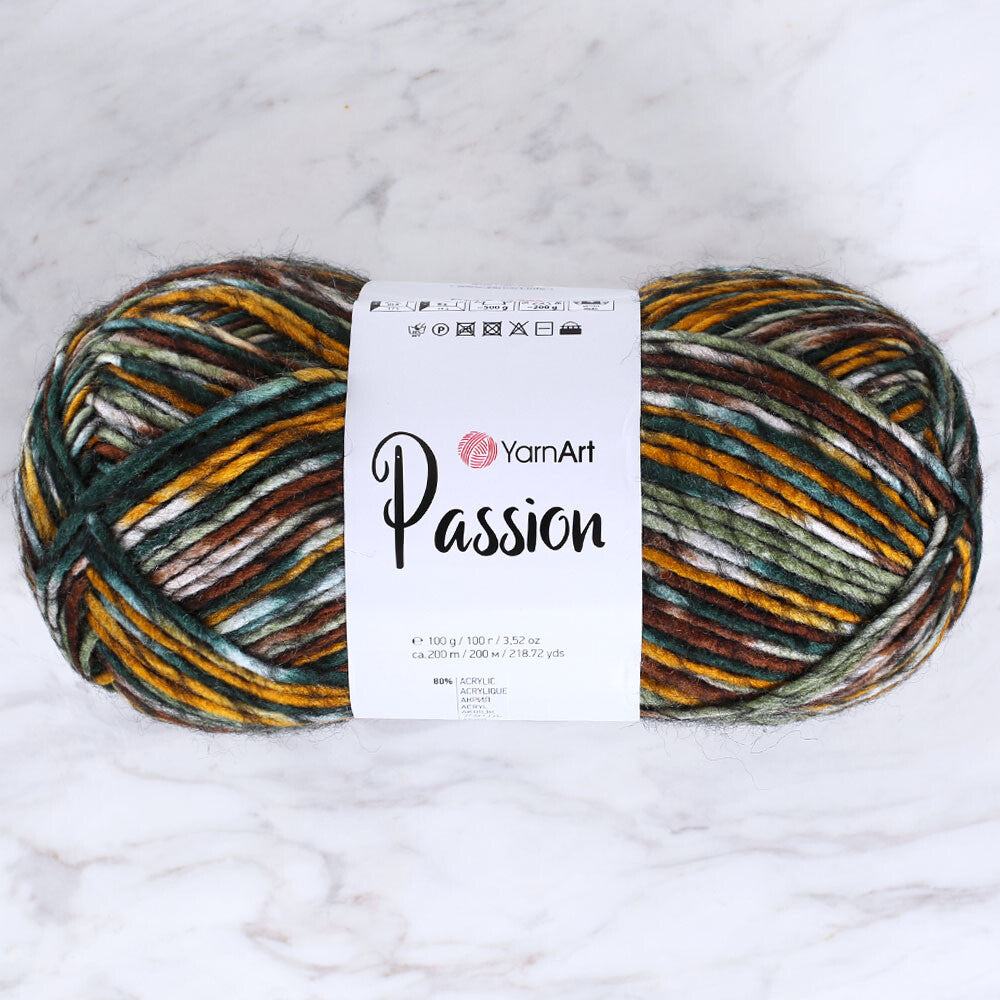 Yarnart Passion Knitting Yarn - Variegated- 1242