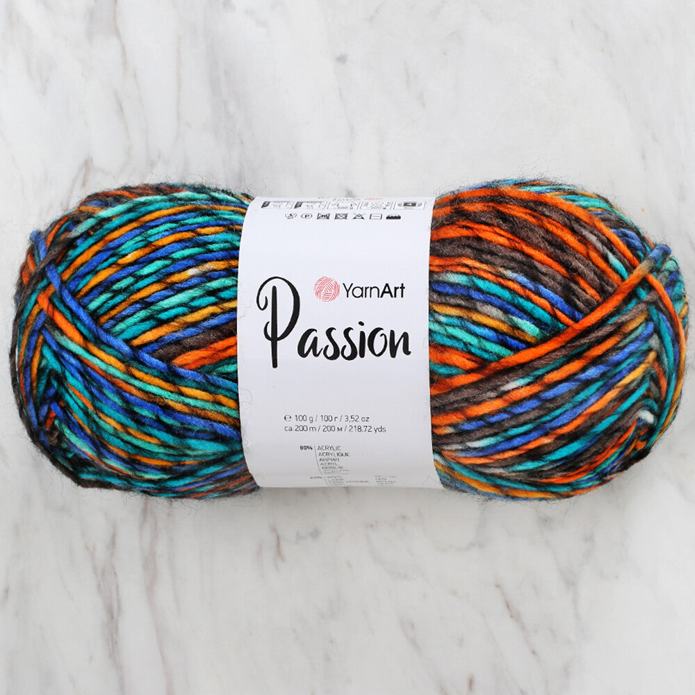 Yarnart Passion Knitting Yarn - Variegated- 1244