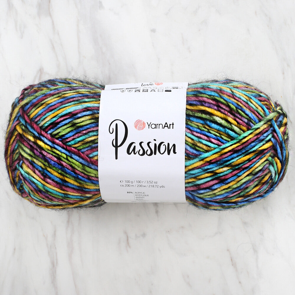 Yarnart Passion Knitting Yarn - Variegated- 1245