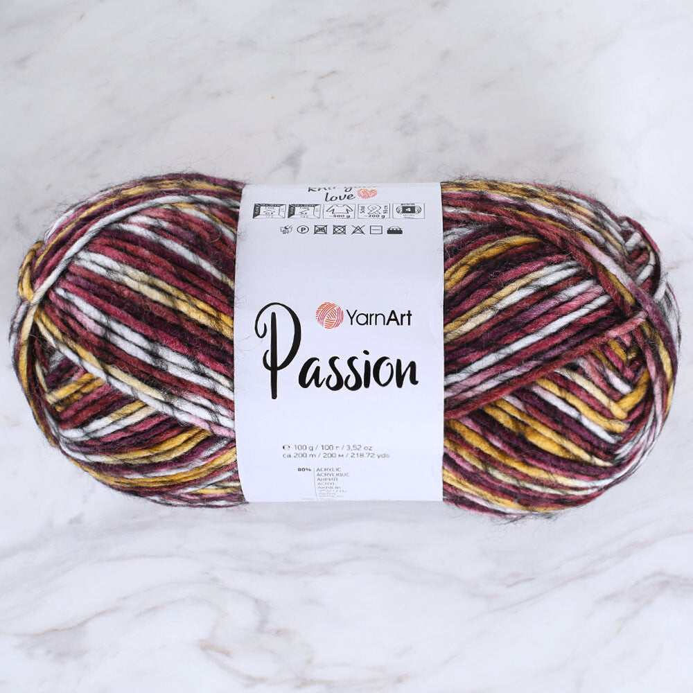 Yarnart Passion Knitting Yarn - Variegated- 1247