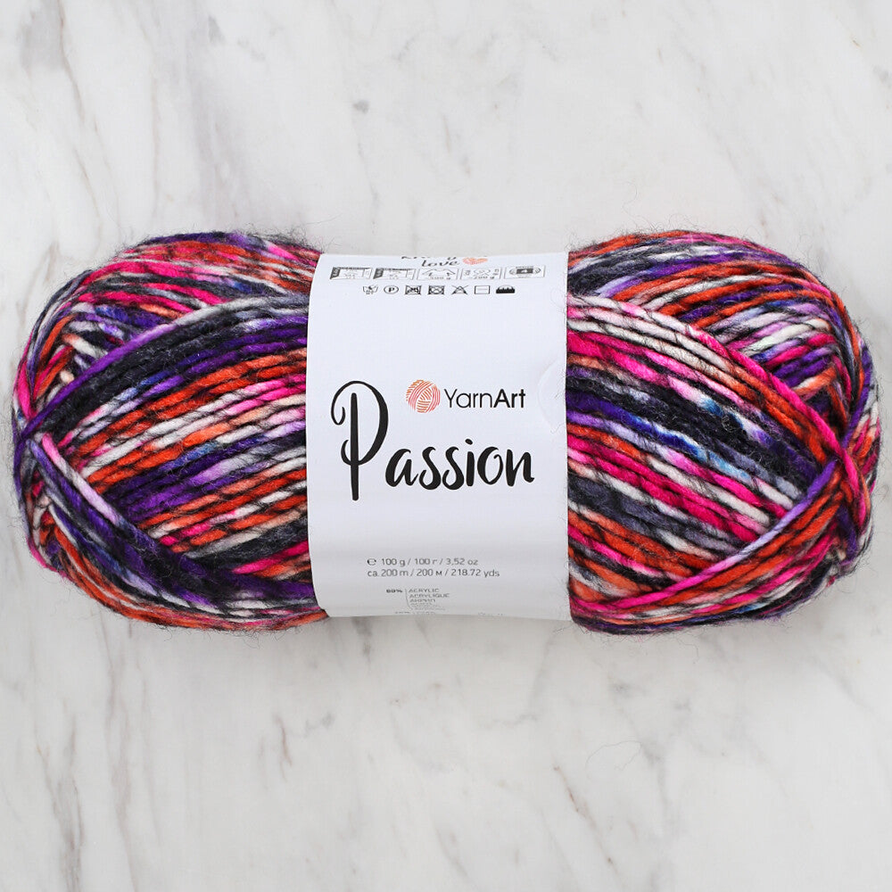 Yarnart Passion Knitting Yarn - Variegated- 1248