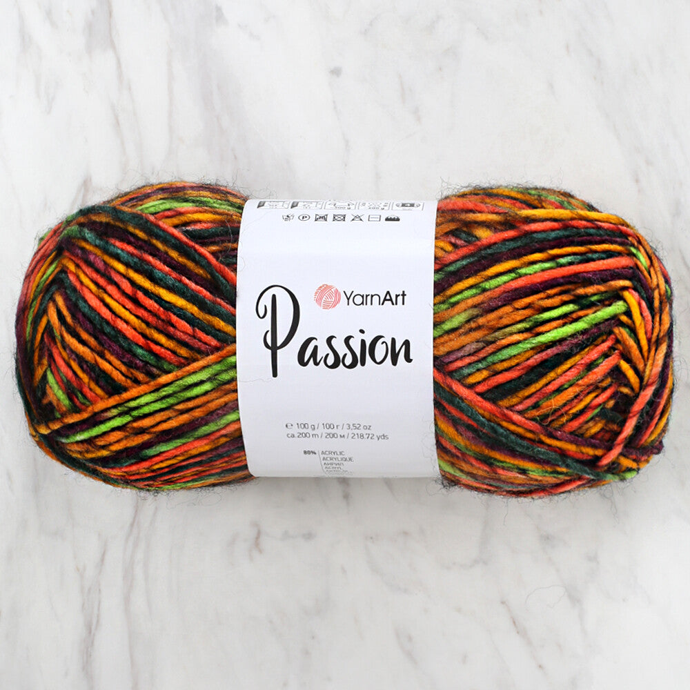 Yarnart Passion Knitting Yarn - Variegated- 1249