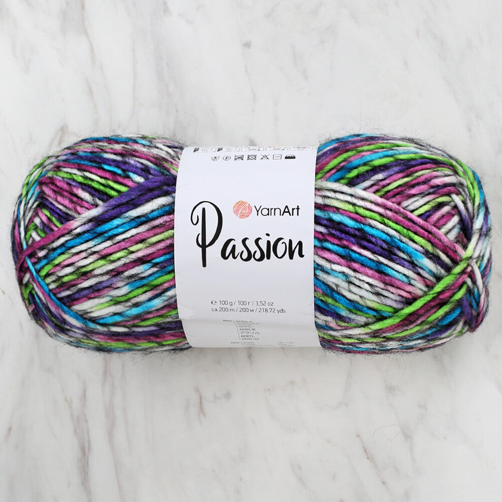 Yarnart Passion Knitting Yarn - Variegated- 1250