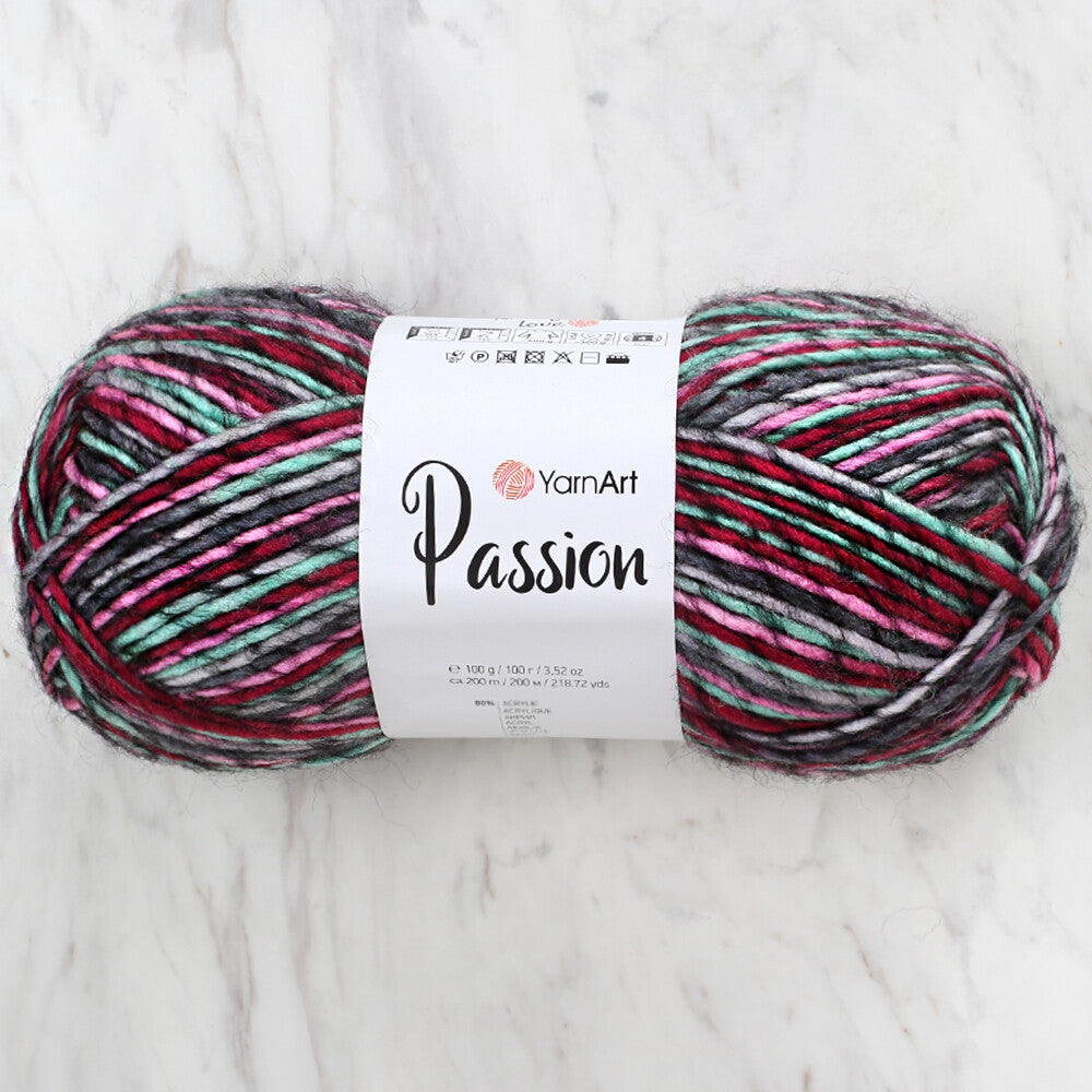 Yarnart Passion Knitting Yarn - Variegated- 1252