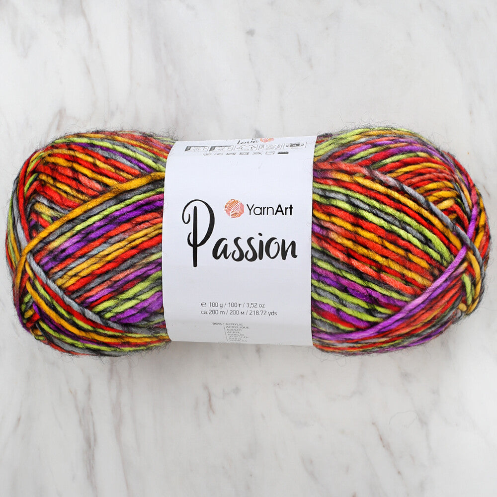 Yarnart Passion Knitting Yarn - Variegated- 1253