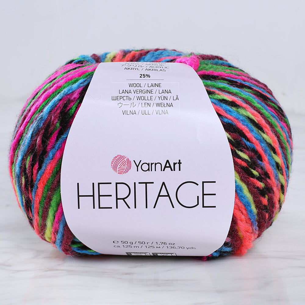 Yarnart Heritage Knitting Yarn - Variegated- 340