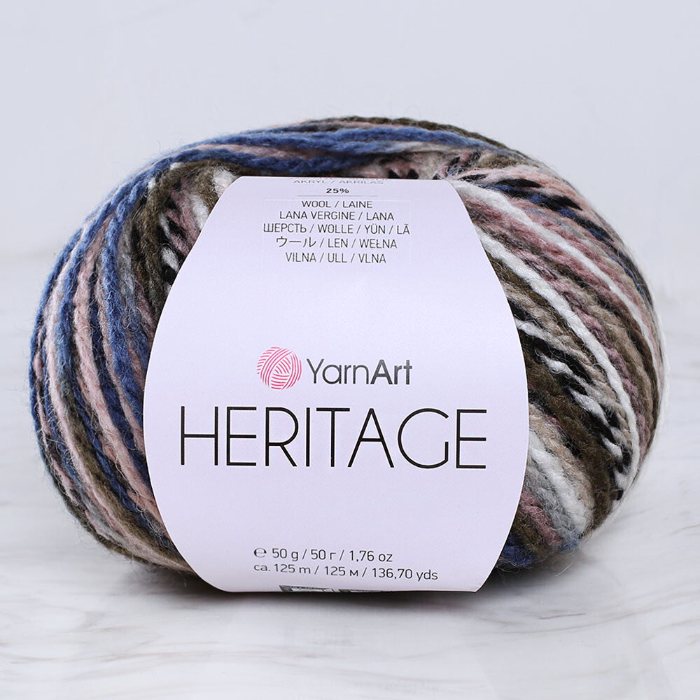 Yarnart Heritage Knitting Yarn - Variegated- 341