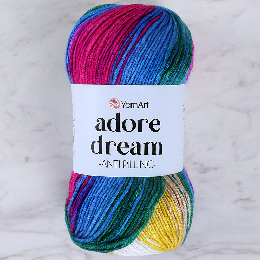 YarnArt Adore Dream Anti-Pilling Yarn, Variegated - 1057