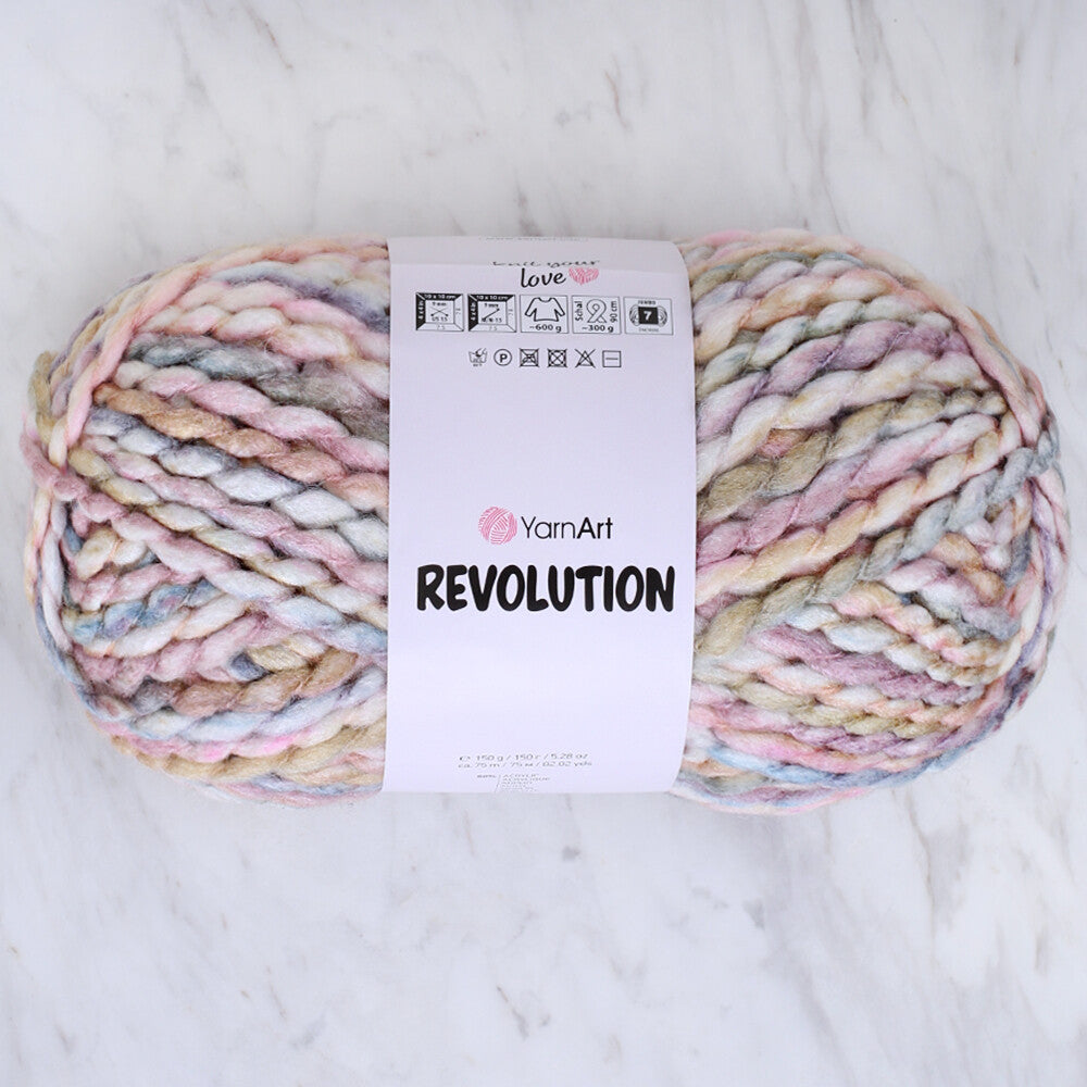 Yarnart Revolution Knitting Yarn - Variegated- 1606