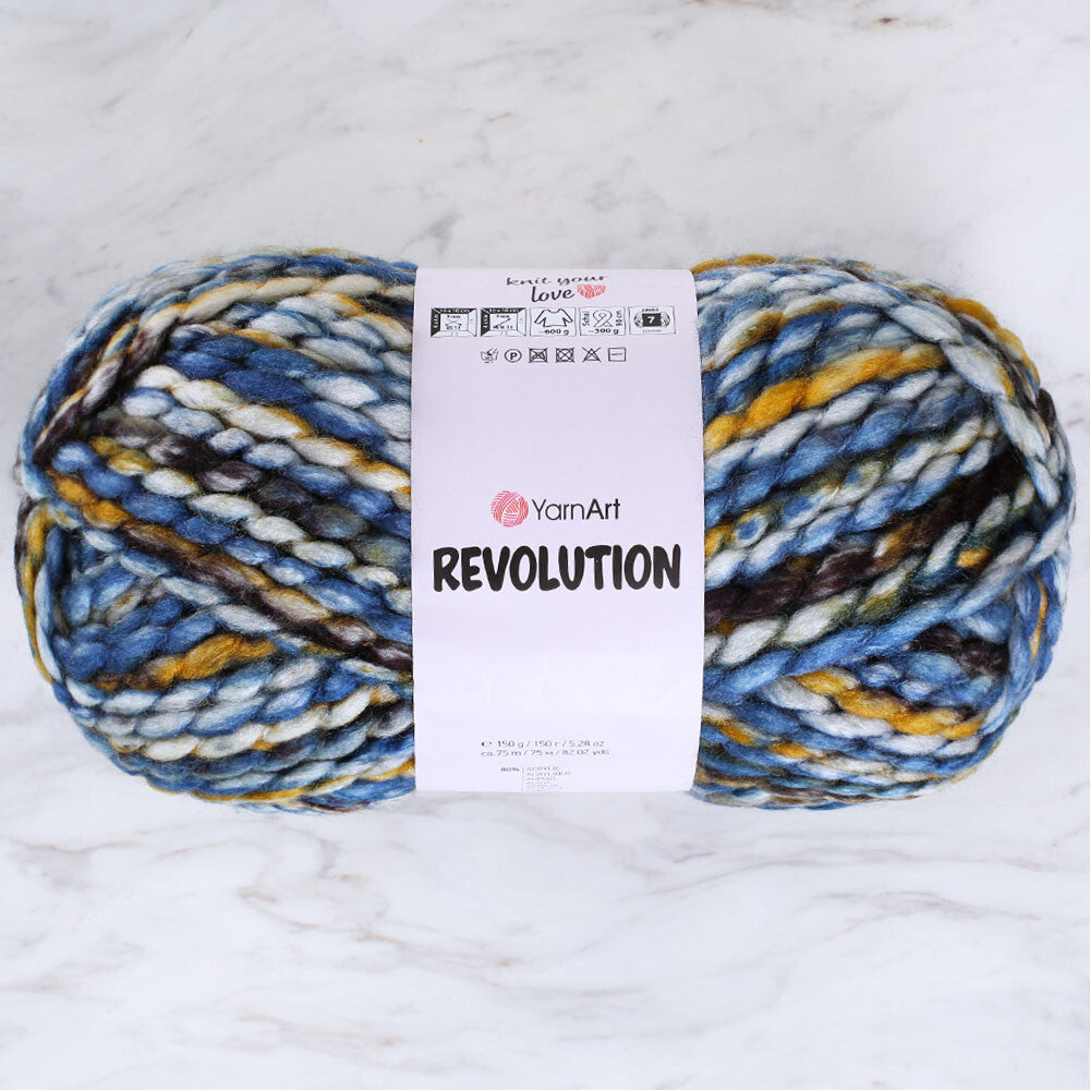 Yarnart Revolution Knitting Yarn - Variegated- 1608