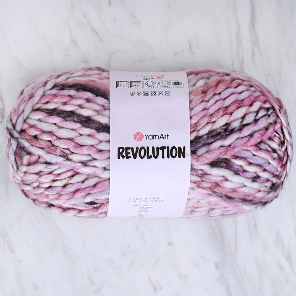 Yarnart Revolution Knitting Yarn - Variegated- 1618