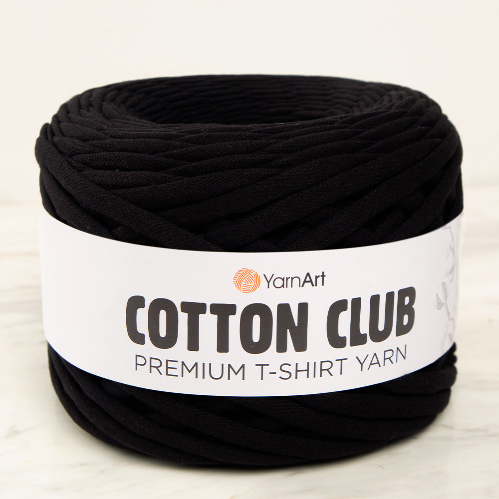 Yarnart COTTON CLUB T-Shirt Yarn Black-7300