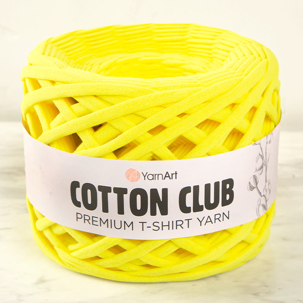 Yarnart COTTON CLUB T-Shirt Yarn Yellow-7320