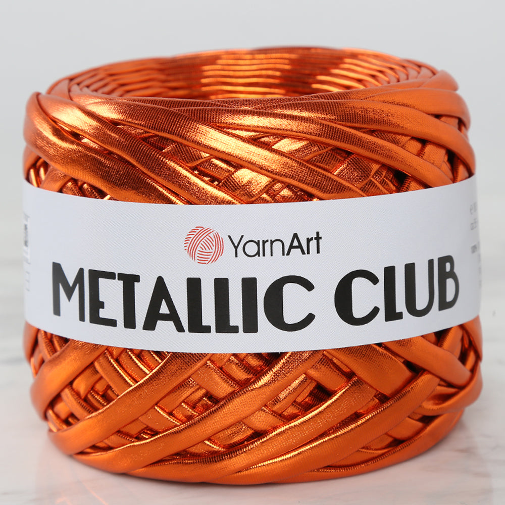 YARNART METALLIC CLUB Yarn, Orange - 8107