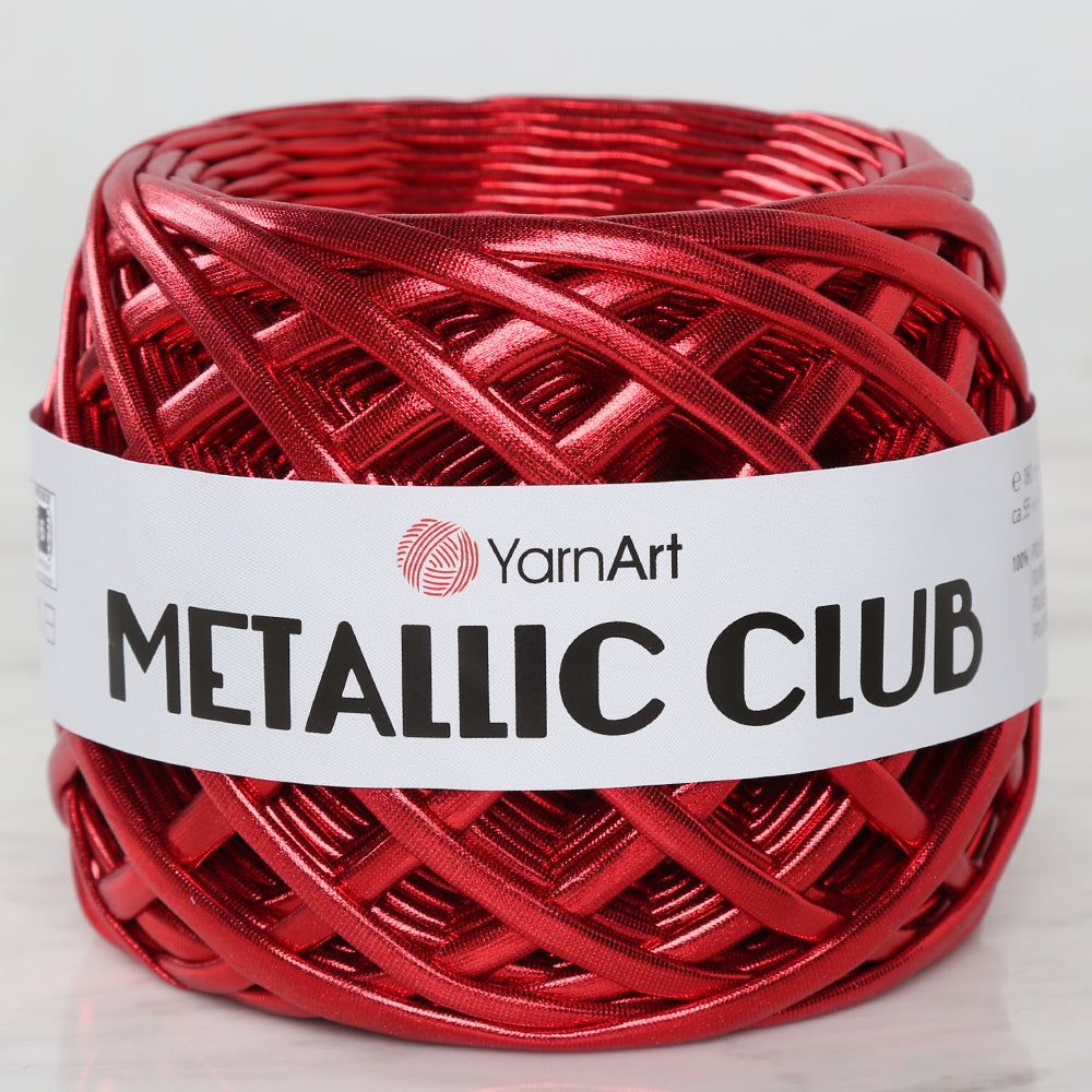 YARNART METALLIC CLUB Yarn, Red - 8112