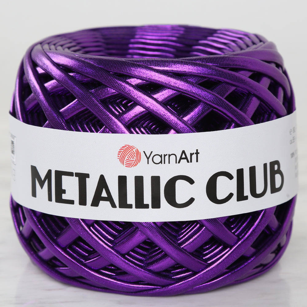 YARNART METALLIC CLUB Yarn, Purple - 8114