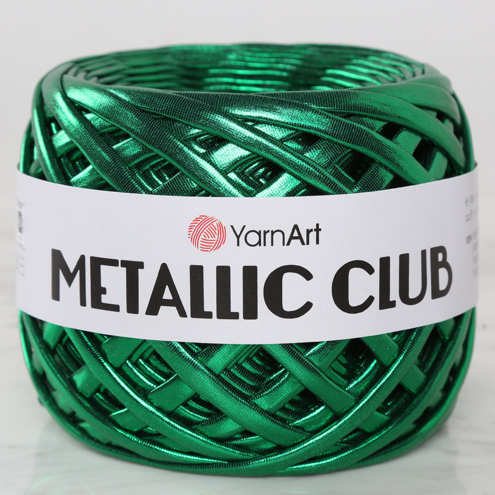 YARNART METALLIC CLUB Yarn, Green - 8115