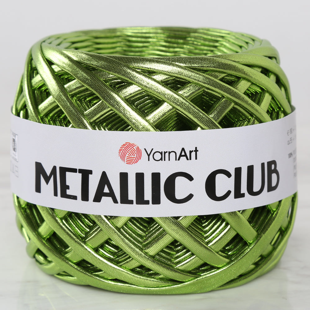 YARNART METALLIC CLUB Yarn, Green - 8116