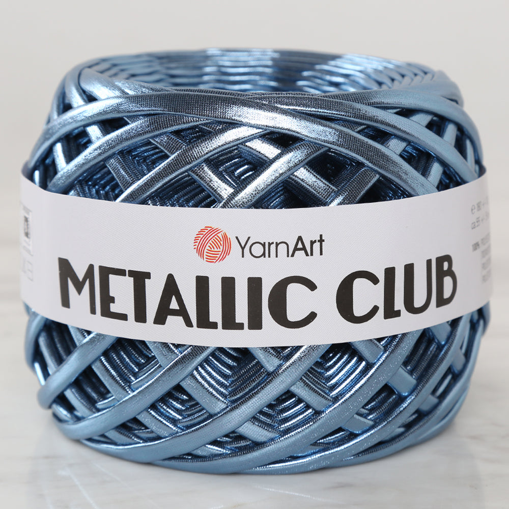 YARNART METALLIC CLUB Yarn, Blue - 8117