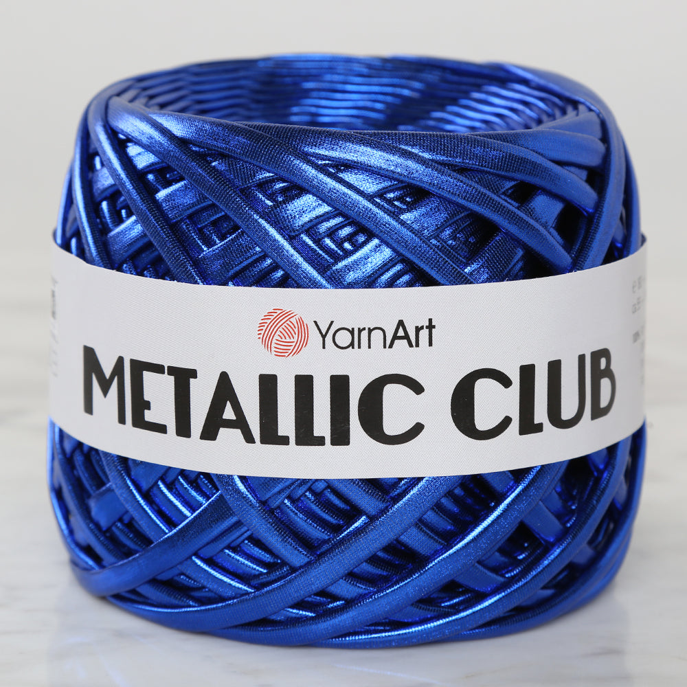 YARNART METALLIC CLUB Yarn, Blue - 8118