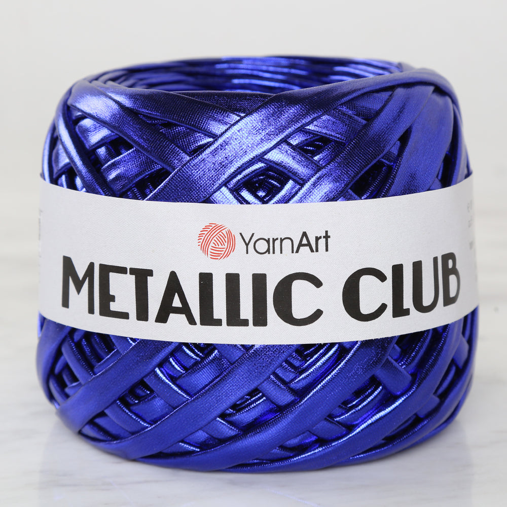 YARNART METALLIC CLUB Yarn, Sax Blue - 8119