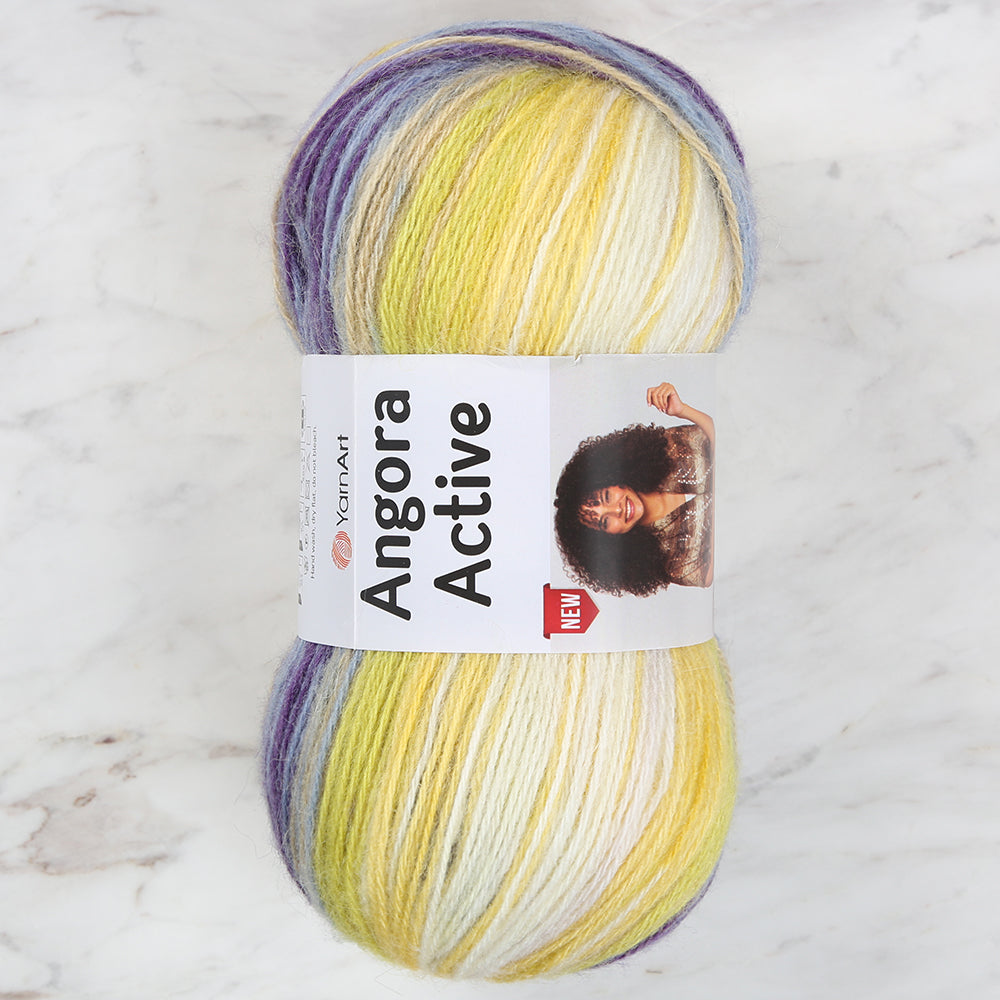 YarnArt Angora Active Knitting Yarn, Variegated - 854