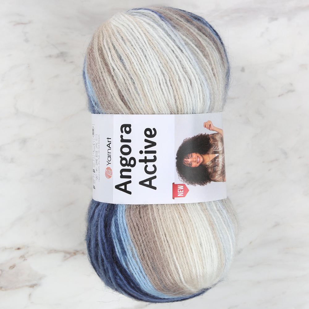 YarnArt Angora Active Knitting Yarn, Variegated - 859