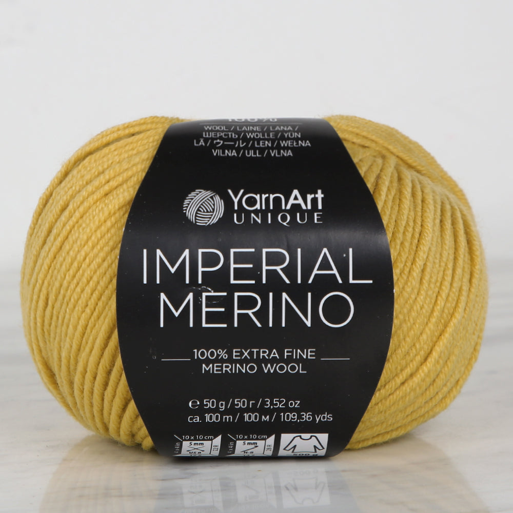 YarnArt IMPERIAL MERINO Knitting Yarn, Mustard - 3309