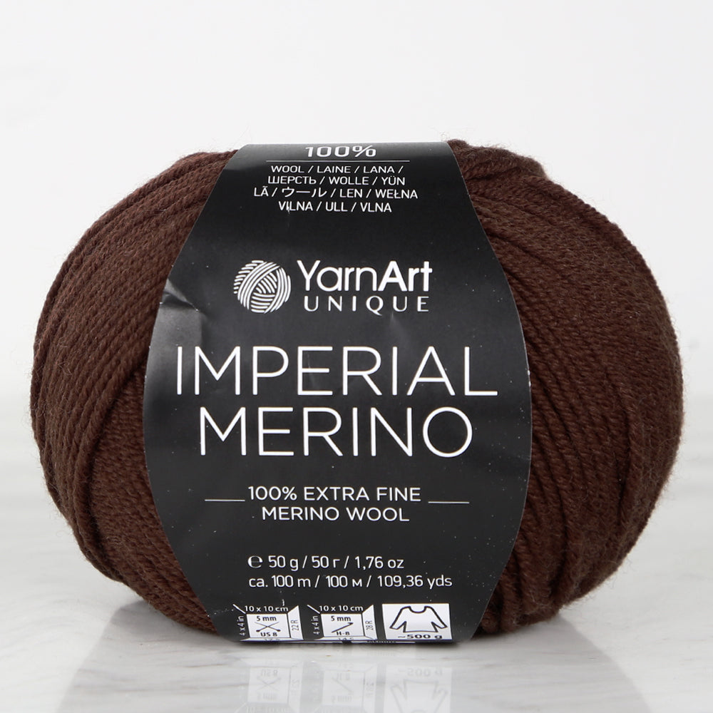 YarnArt IMPERIAL MERINO Knitting Yarn, Brown - 3311