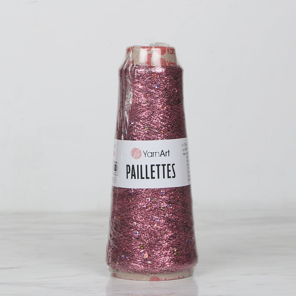 YarnArt Paillettes Sequined Hand Knitting Yarn Pink - 8004