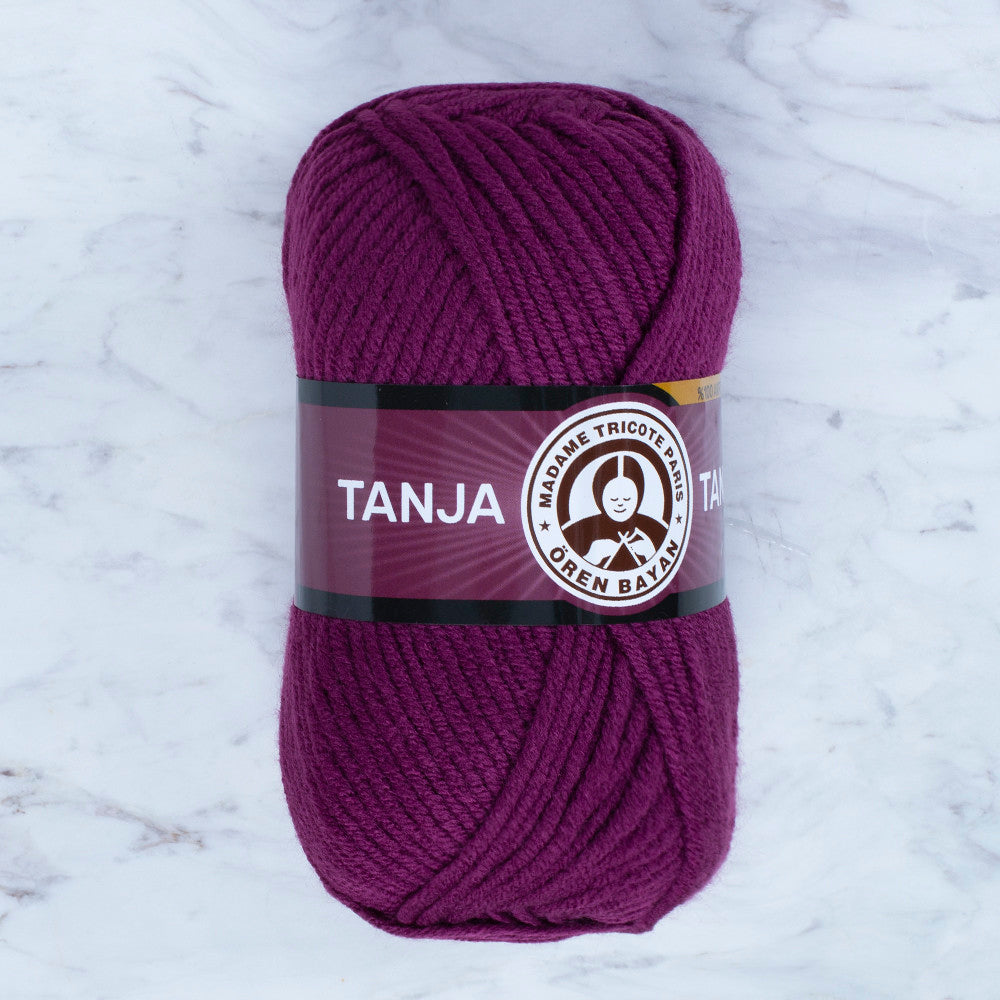 Madame Tricote Paris Tango/Tanja Knitting Yarn, Plum - 052