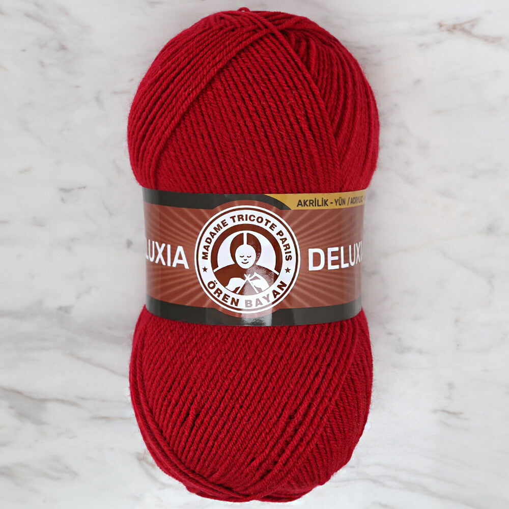 Madame Tricote Paris Deluxia Knitting Yarn, Red - 034