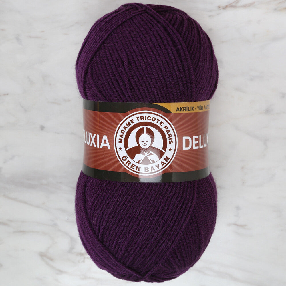 Madame Tricote Paris Deluxia Knitting Yarn, Purple - 060