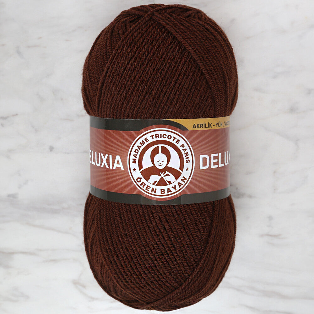 Madame Tricote Paris Deluxia Knitting Yarn, Brown - 083