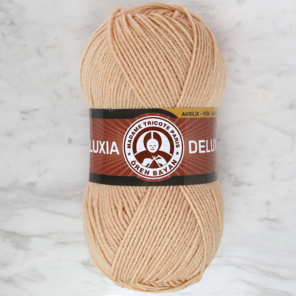 Madame Tricote Paris Deluxia Knitting Yarn, Beige - 114