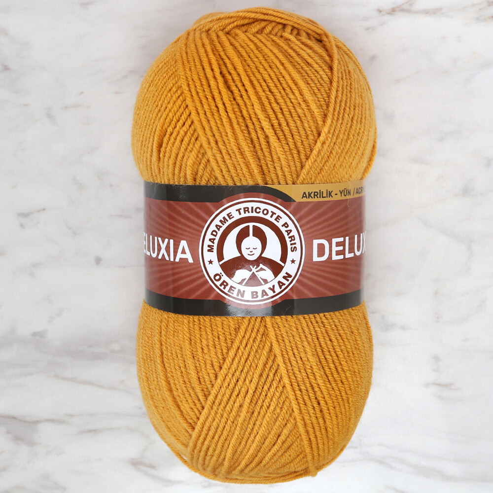 Madame Tricote Paris Deluxia Knitting Yarn, Mustard - 115