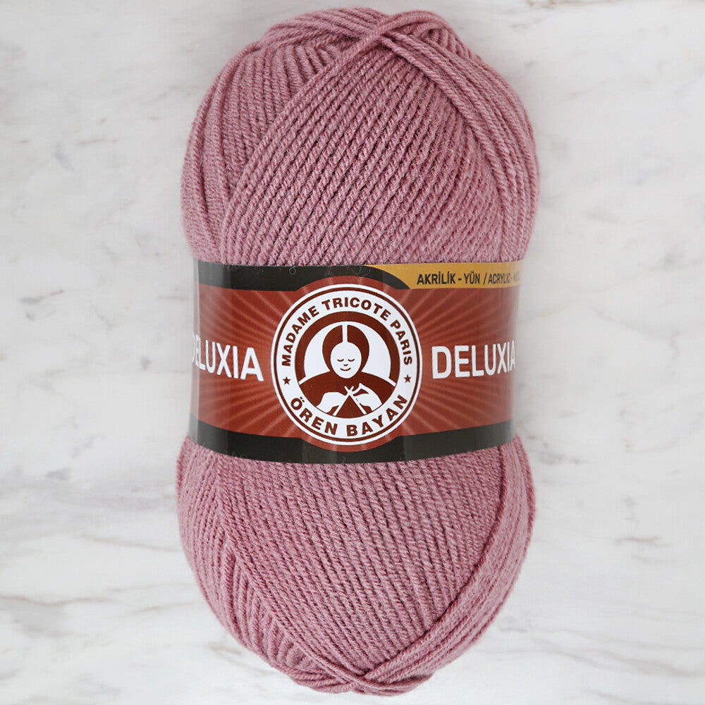   Madame Tricote Paris Deluxia Knitting Yarn, Rose Color - 127