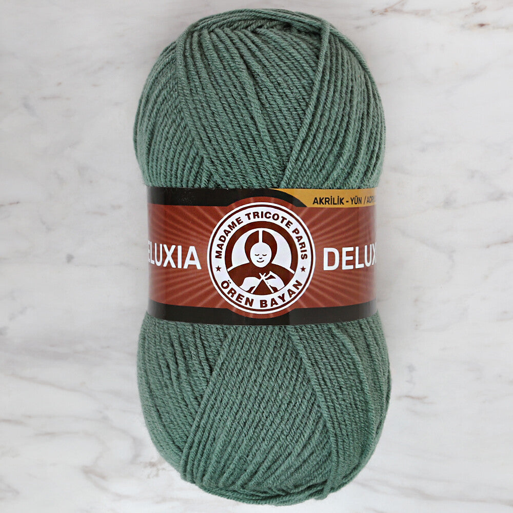 Madame Tricote Paris Deluxia Knitting Yarn, Green - 132