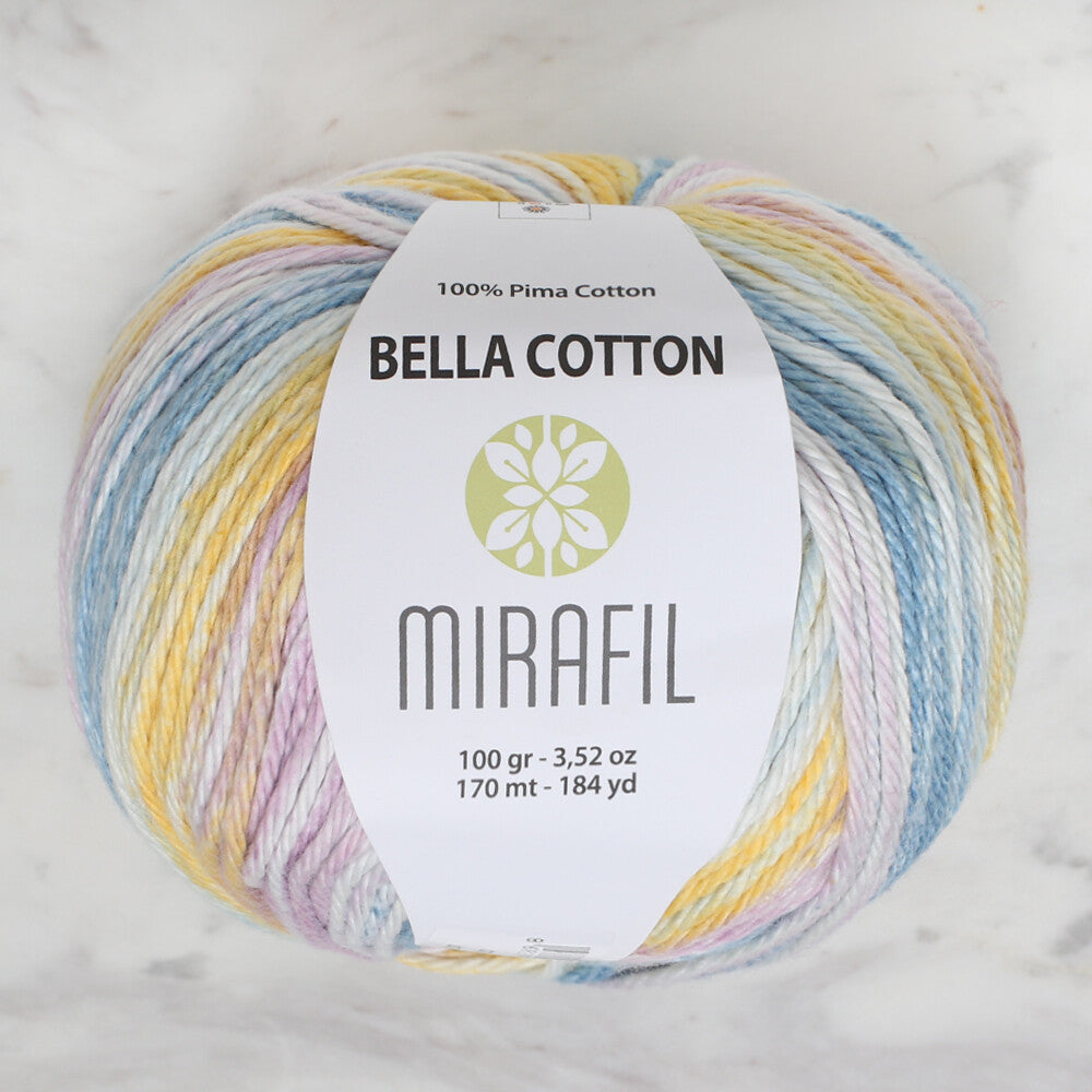 Mirafil Bella Cotton Yarn, Variegated - 508