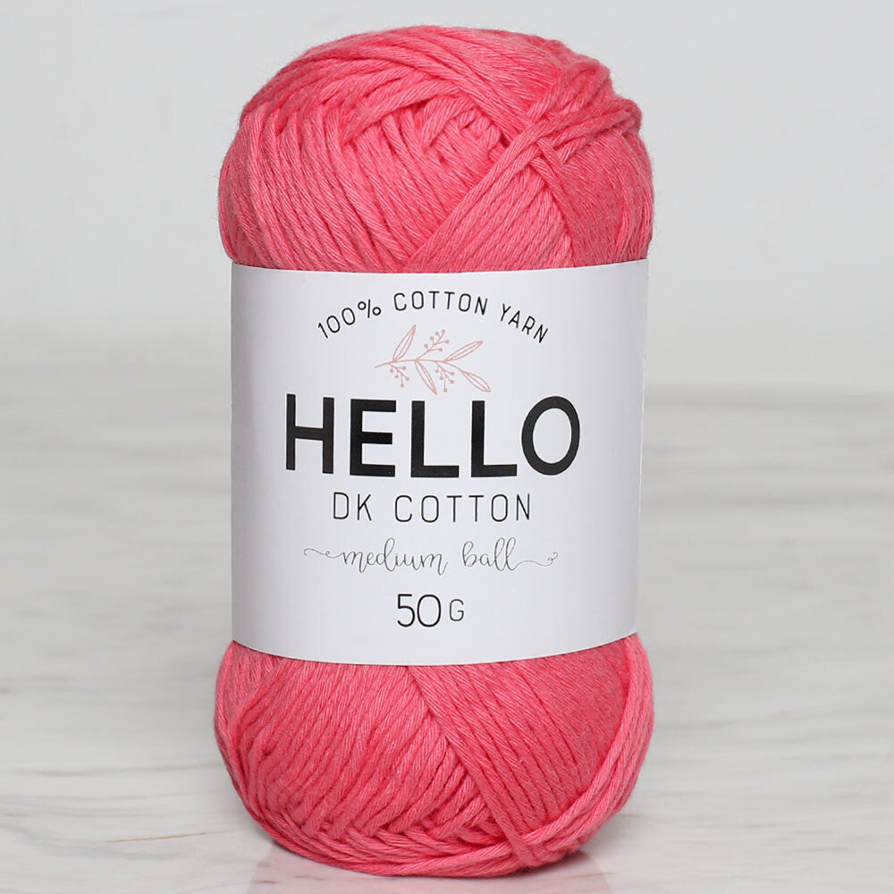 Hello Knitting Yarn, Dark Pink - 111