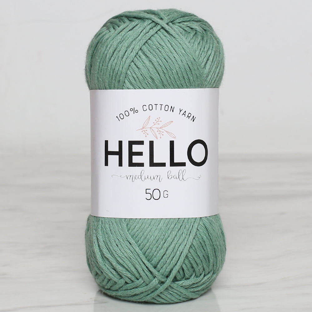 Hello Knitting Yarn, Green - 137