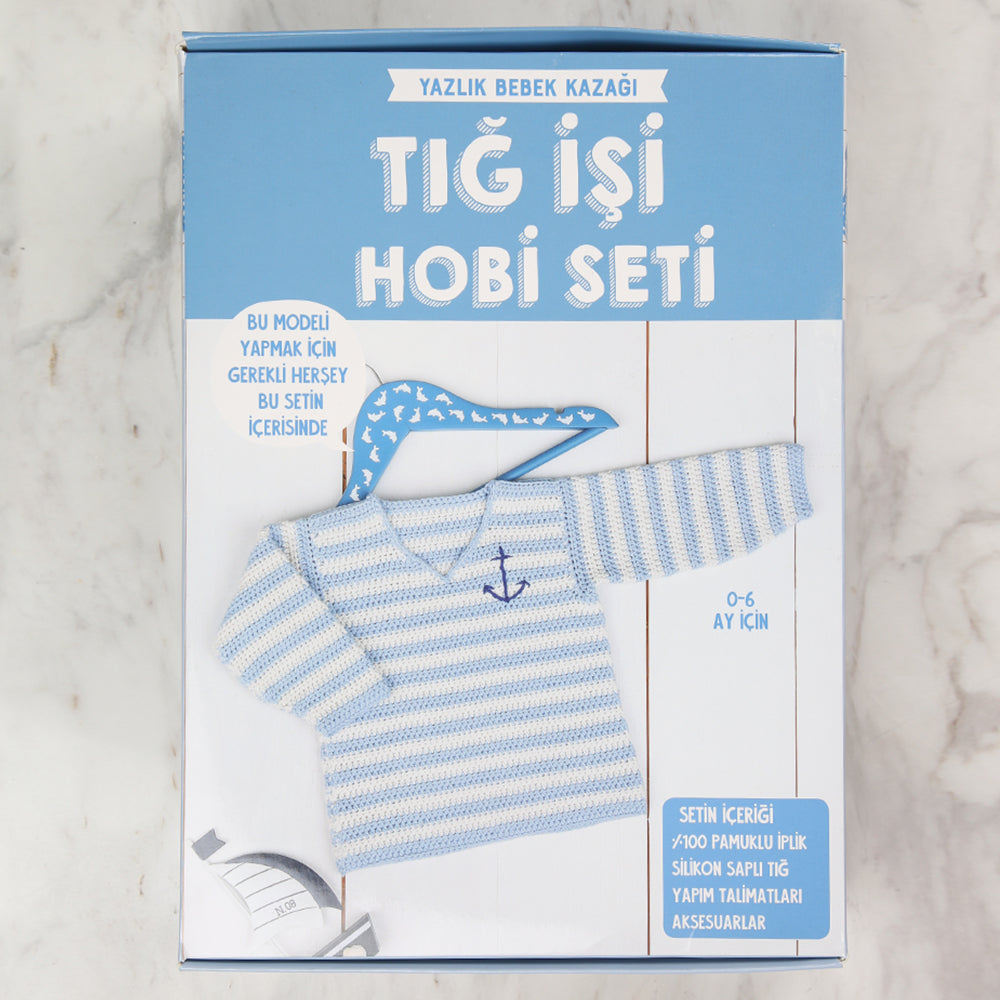 Hello Crochet Hobby Set - Summer Baby Sweater