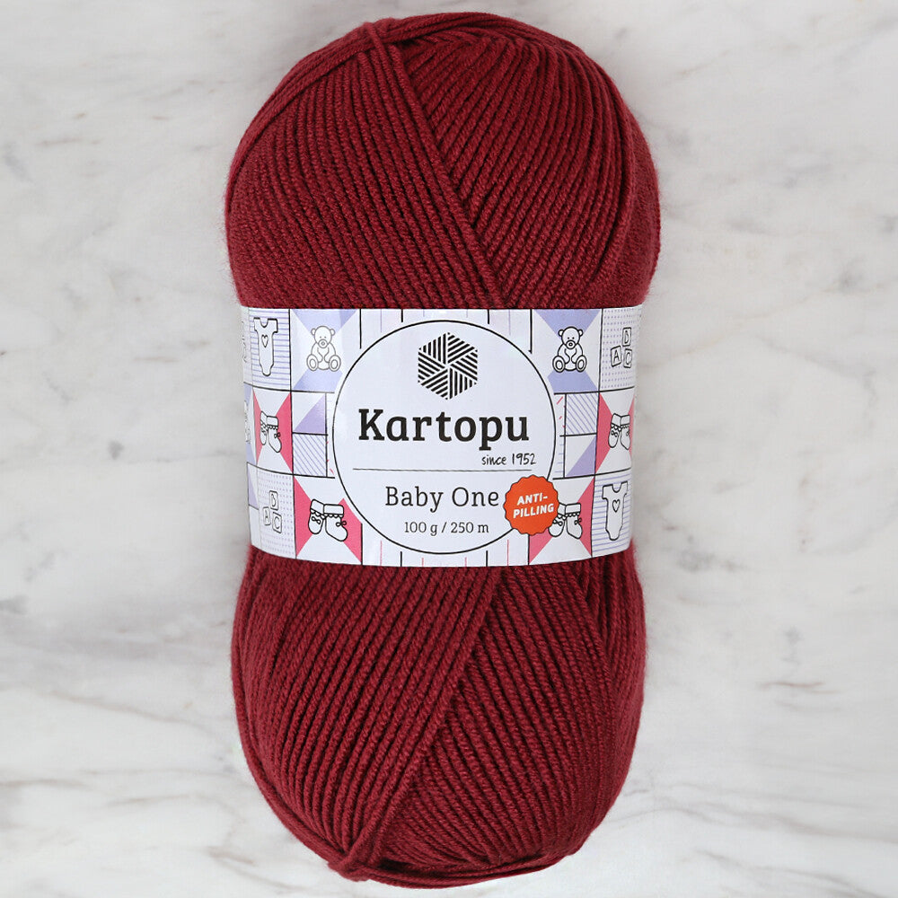 Kartopu Baby One Knitting Yarn, Burgundy - K1105