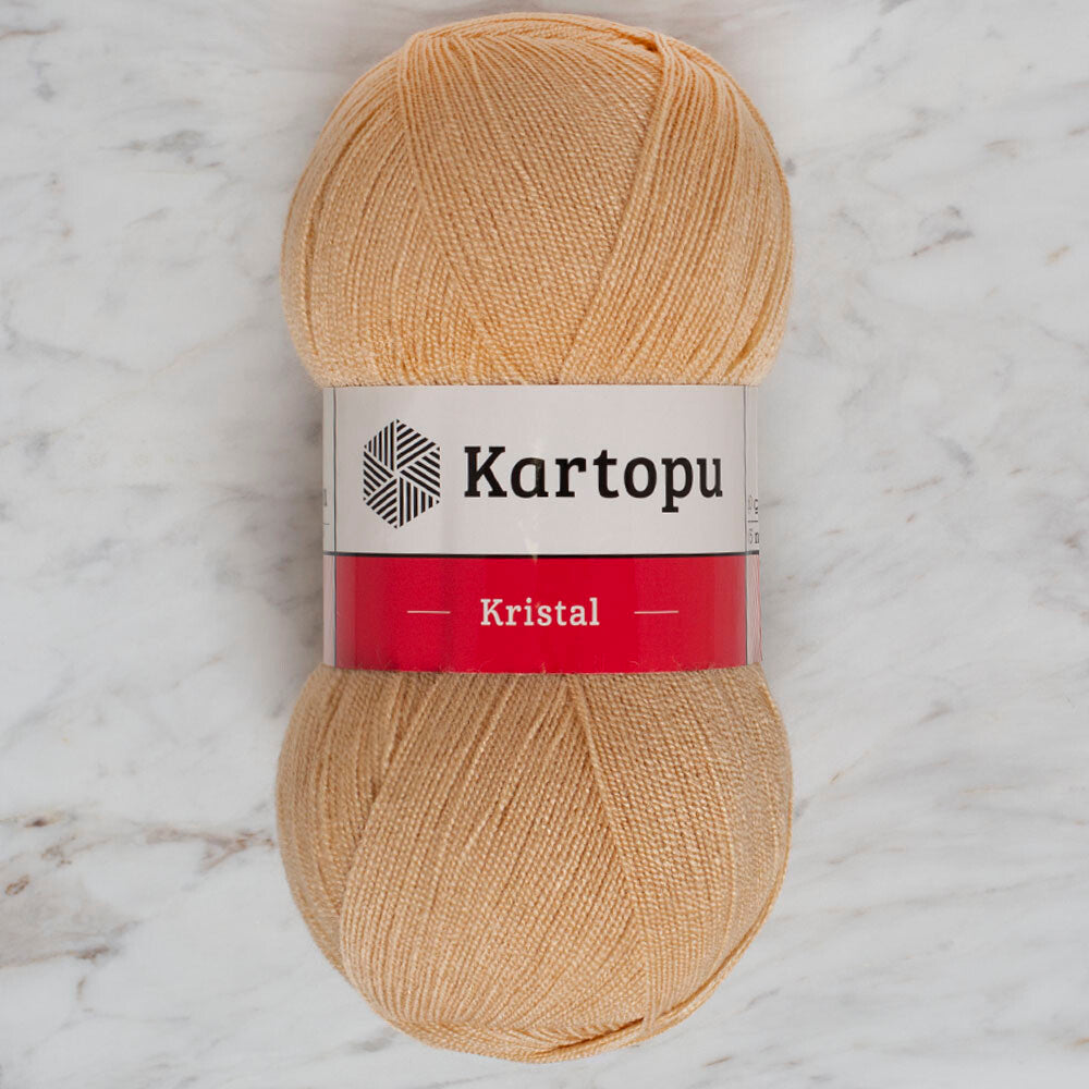 Kartopu Kristal Knitting Yarn, Beige - K884