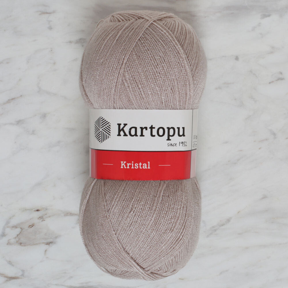 Kartopu Kristal Knitting Yarn, Beige - K861