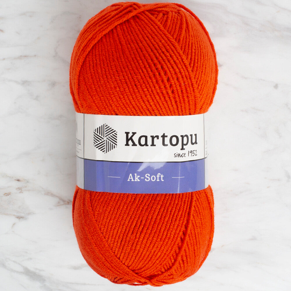 Kartopu Ak-soft Yarn, Orange - K237