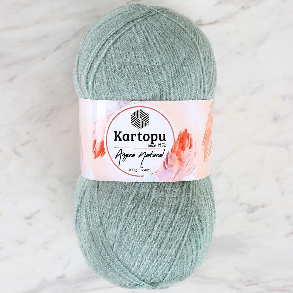 Kartopu Angora Natural Knitting Yarn,Teal - K437